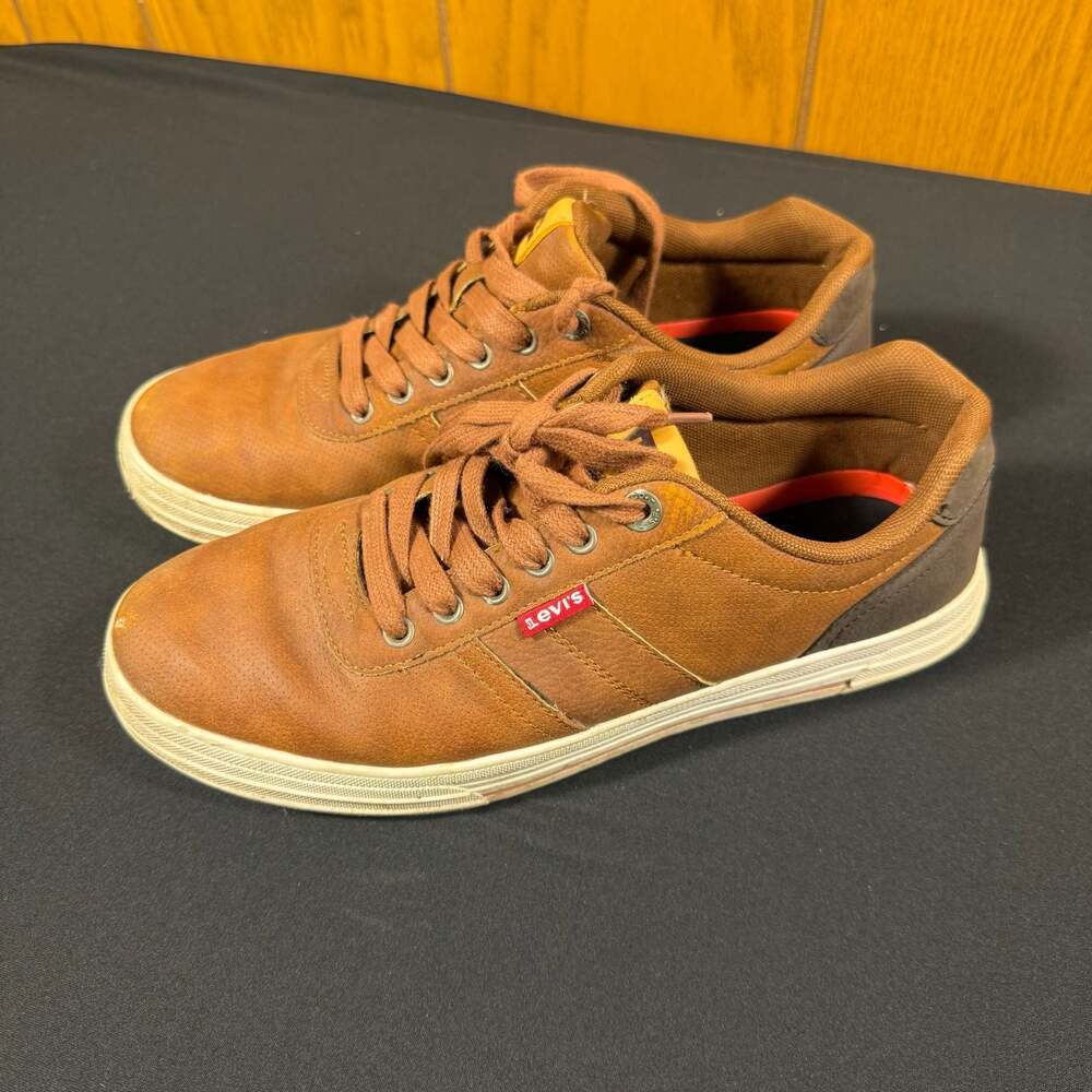 Levi's Men's Brown Synthetic Low Top Sneakers Size 8.5